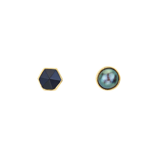GRAINNE MORTON Geometric Mismatched Stud Earrings