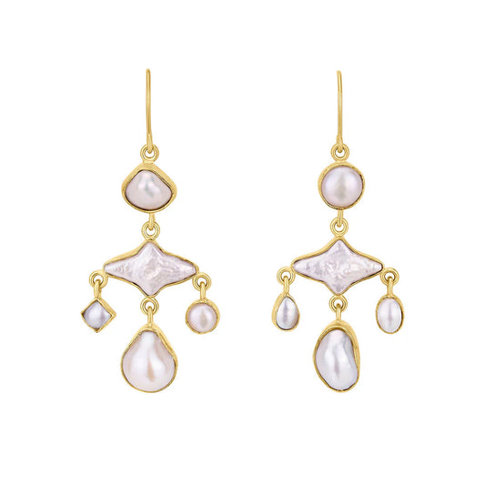 GRAINNE MORTON Pearl Balance Drop Earrings