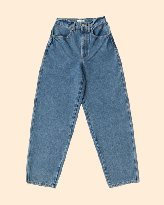 JAMES STREET 90s Washed Blue Baggy Jeans