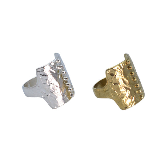 LINDSEY ALLEN Dotted Pavise Ring