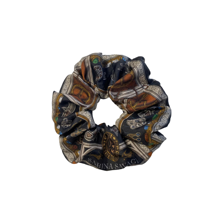 SABINA SAVAGE The Faithful Lamb Oversized Silk Scrunchie