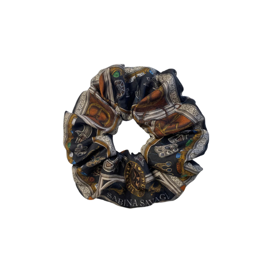 SABINA SAVAGE The Faithful Lamb Oversized Silk Scrunchie