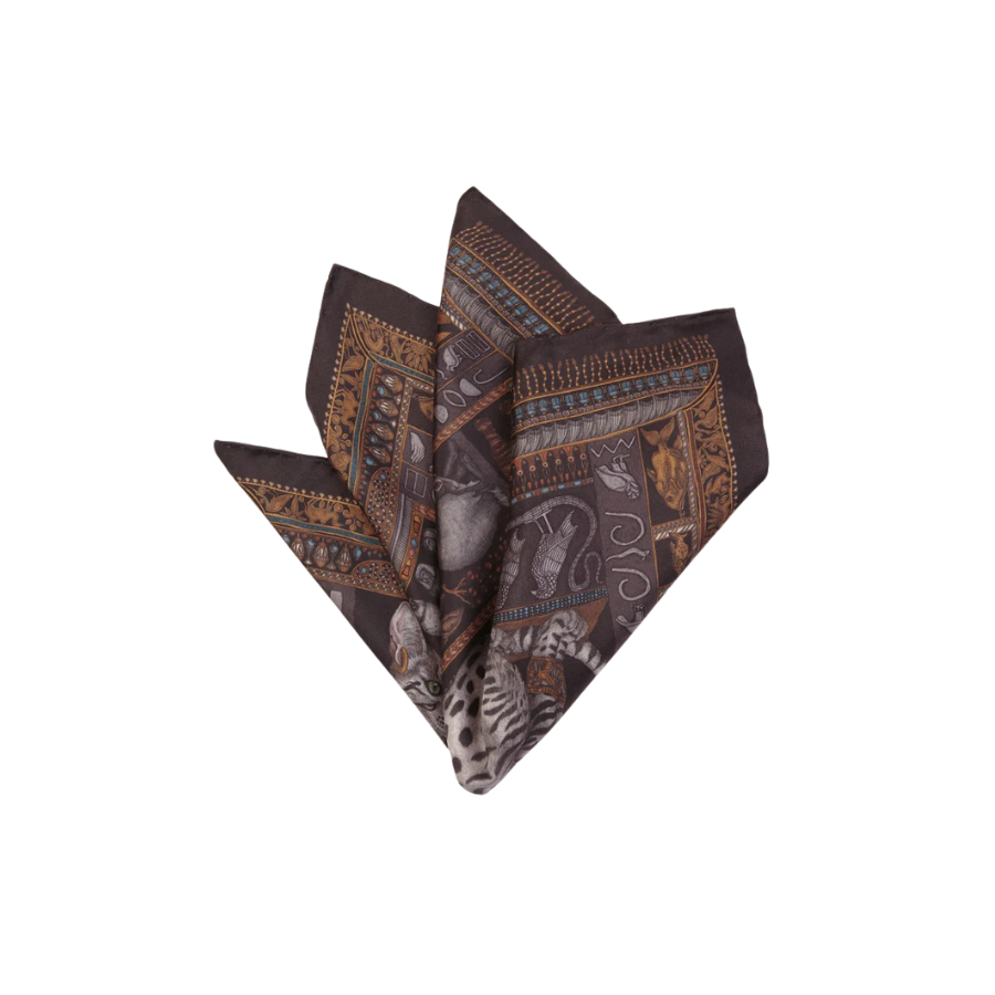 SABINA SAVAGE Bastet's Bounty Small Silk Scarf