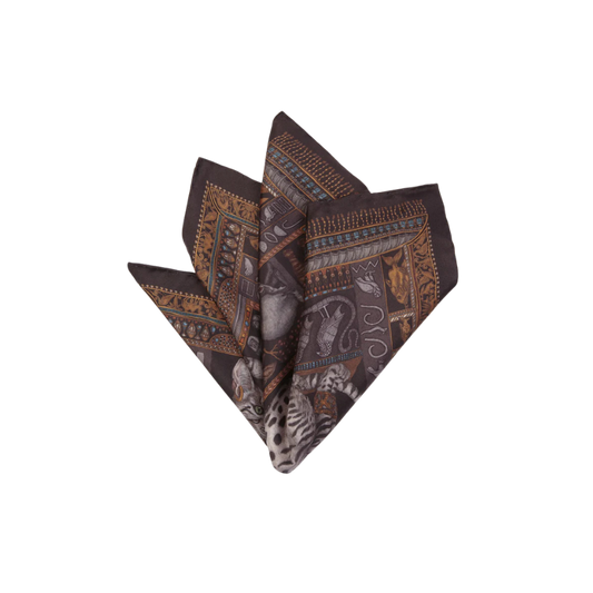 SABINA SAVAGE Bastet's Bounty Small Silk Scarf