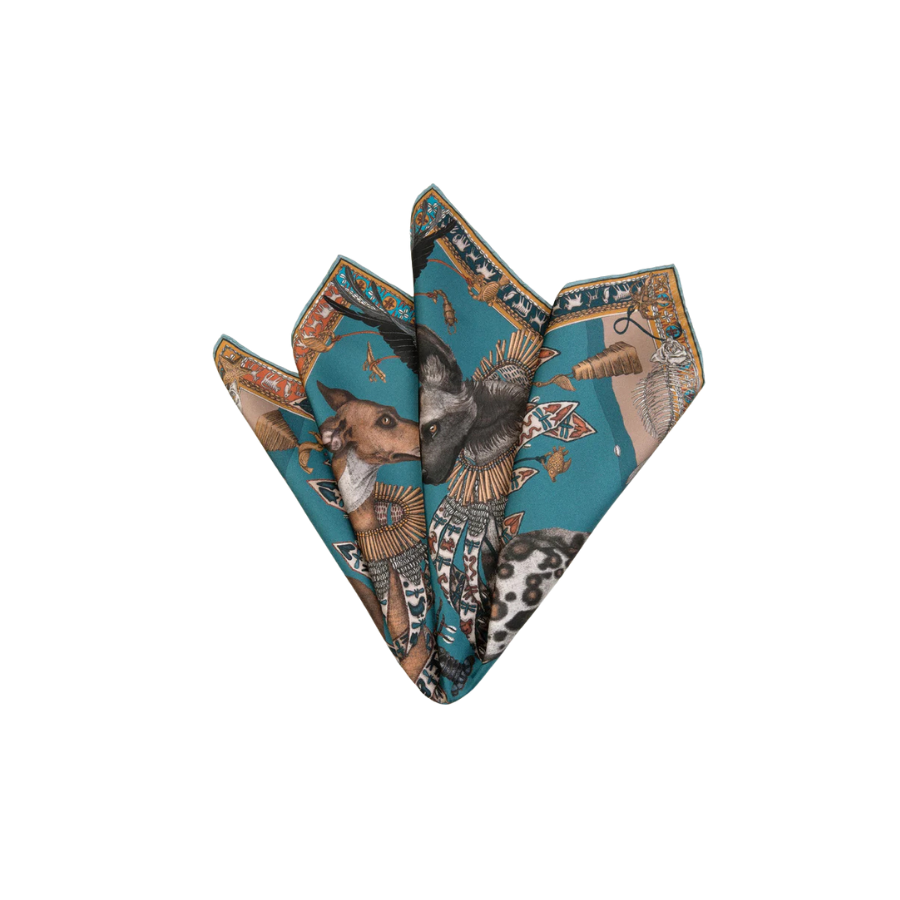 SABINA SAVAGE The Moon Small Silk Scarf