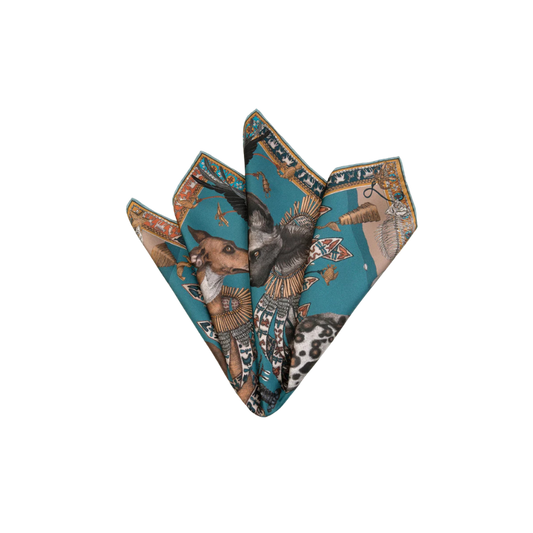 SABINA SAVAGE The Moon Small Silk Scarf