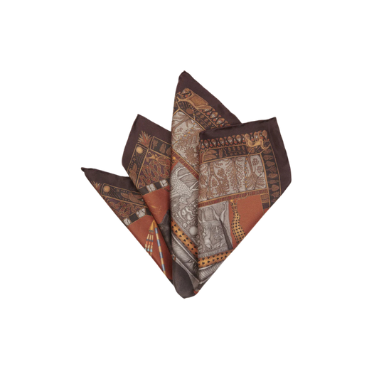 SABINA SAVAGE Ode to Anubis Small Silk Scarf