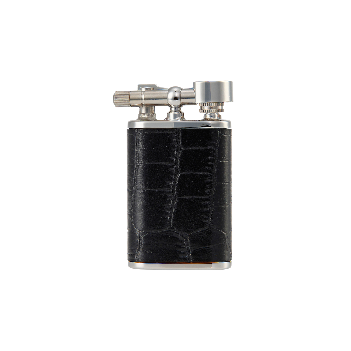 TSUBOTA PEARL Nb Petrol Croco Embossed Leather Lighter
