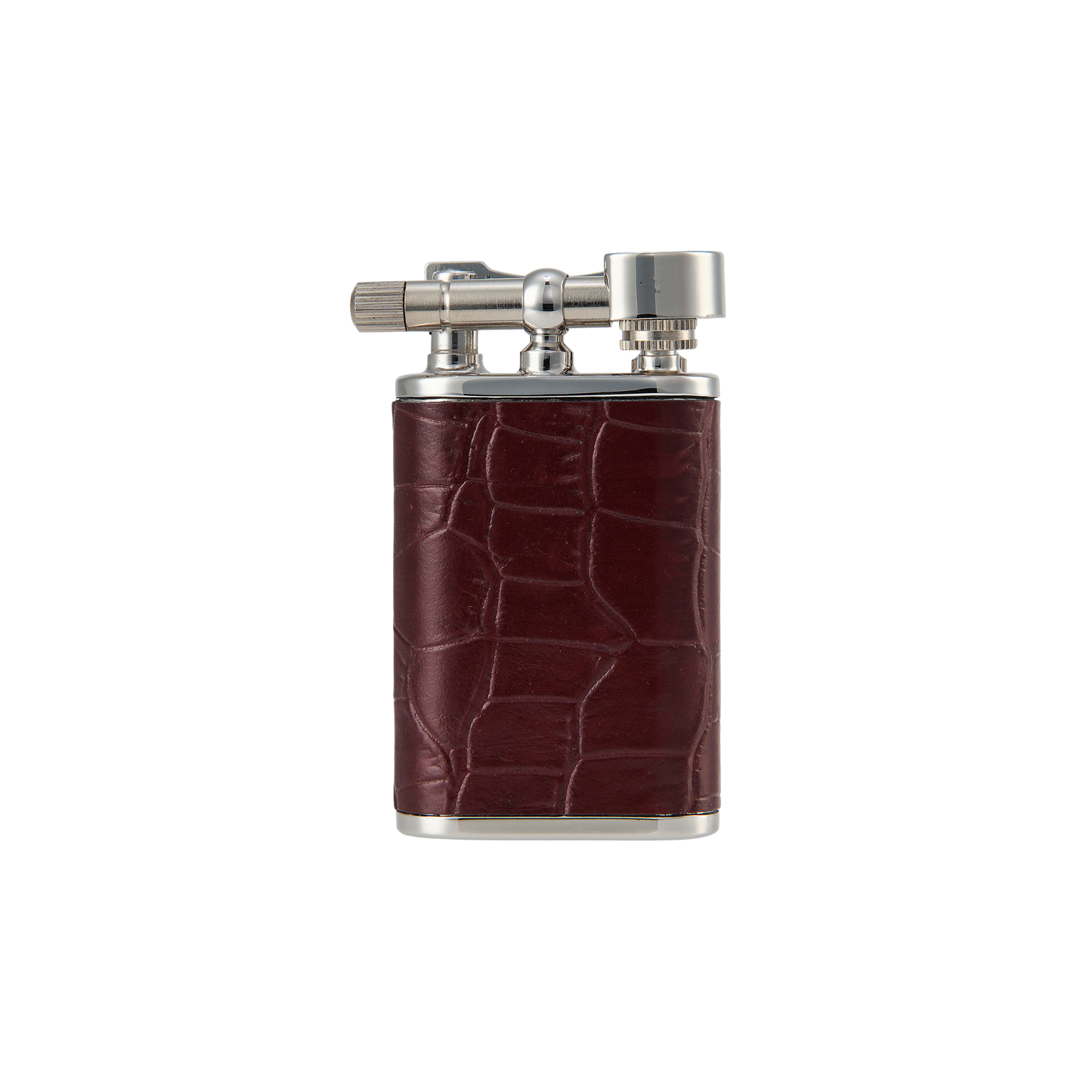 TSUBOTA PEARL Nb Petrol Croco Embossed Leather Lighter