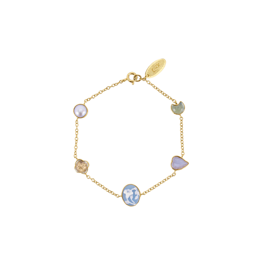 GRAINNE MORTON Cameo Five Mini Charm Bracelet