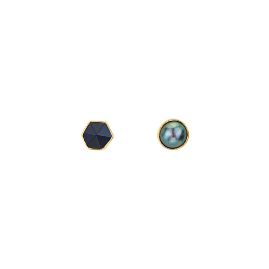 GRAINNE MORTON Geometric Mismatched Stud Earrings