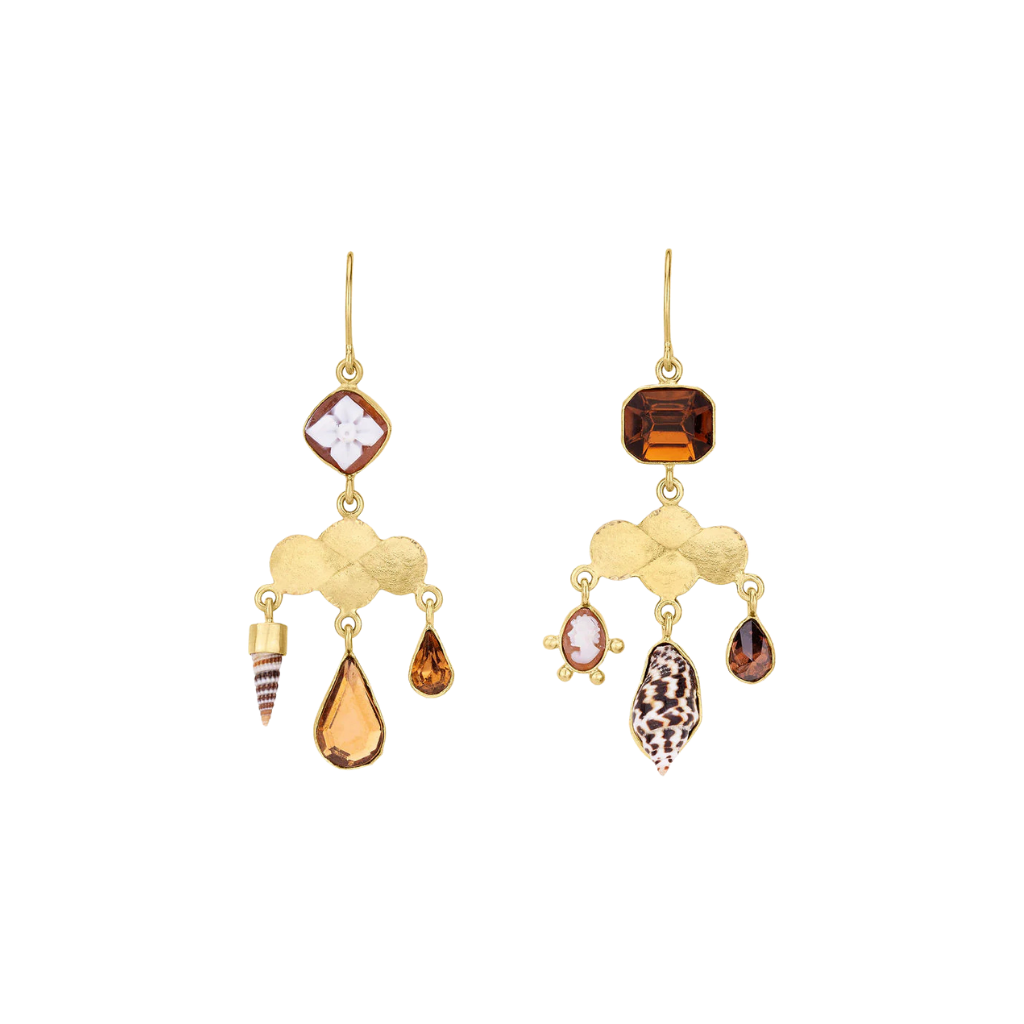 GRAINNE MORTON Shell Girandole Earrings
