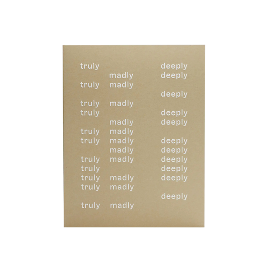 SHORT TALK Truly Madly Deeply
