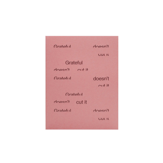 SHORT TALK Grateful Doesn't Cut It Card