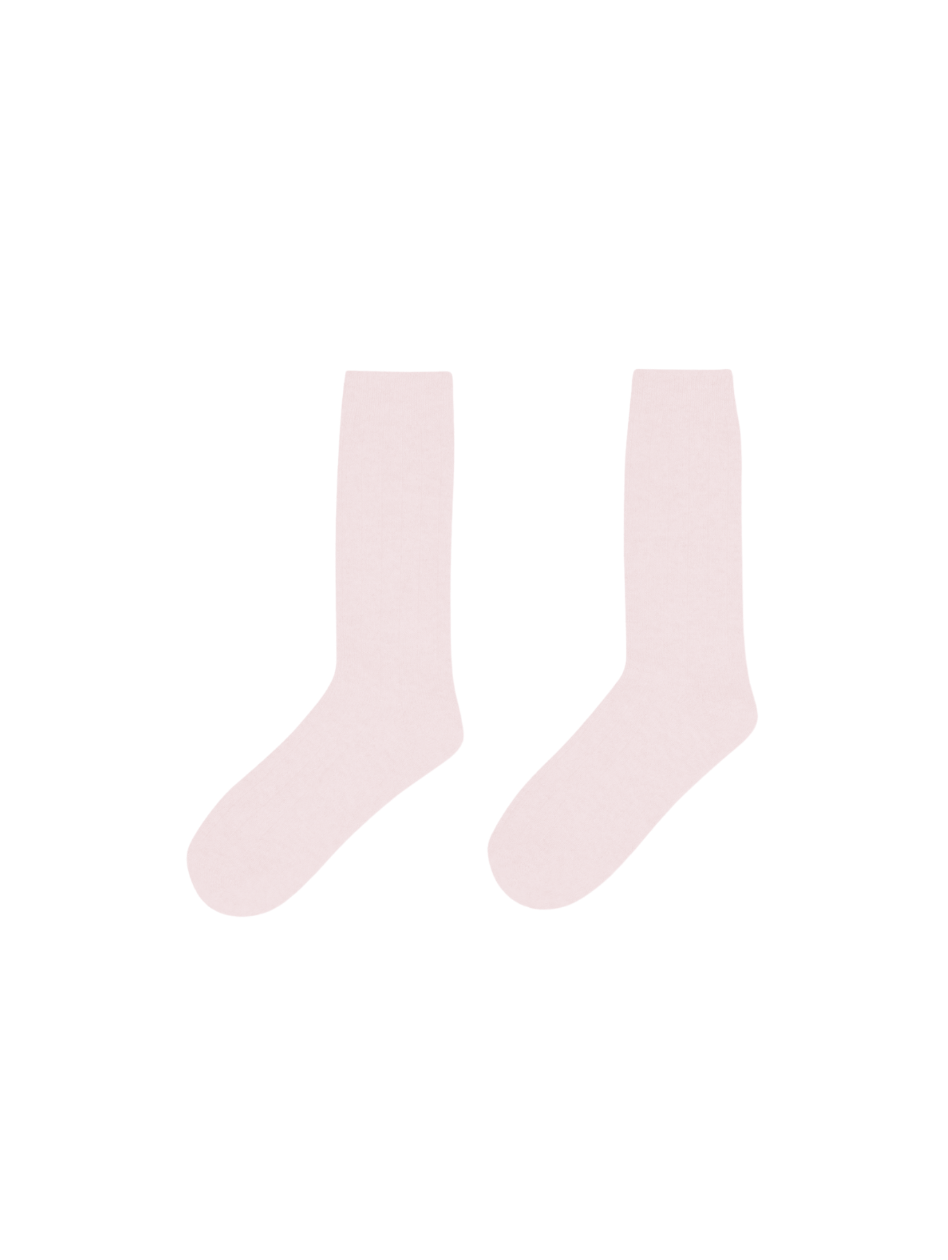 WHITE & WARREN Pink Sand Cashmere Ribbed Socks