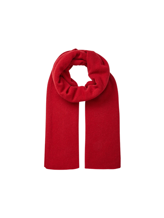 WHITE & WARREN Deep Crimson Cashmere Mini Scarf