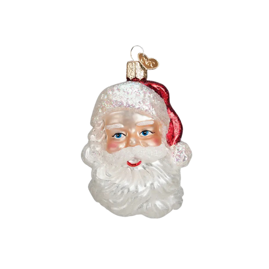 OLD WORLD CHRISTMAS Mid-Century Santa Head Ornament