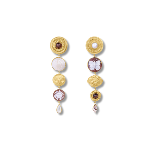 GRAINNE MORTON Butterfly & Sun Drop Earrings