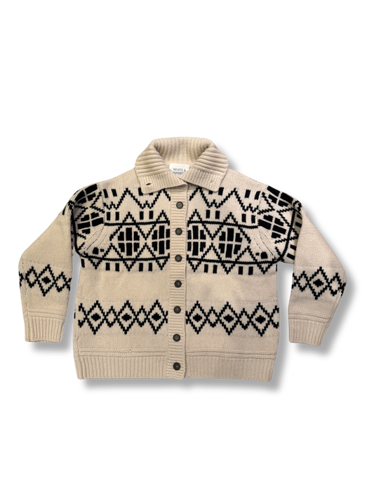 WHITE & WARREN Merino Fair Isle Jacket