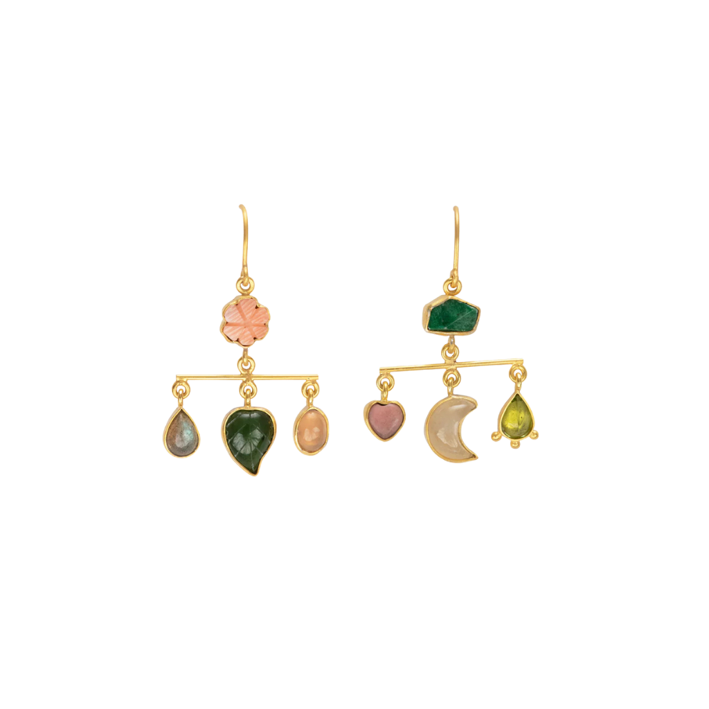 GRAINNE MORTON Flower Balance Drop Earrings