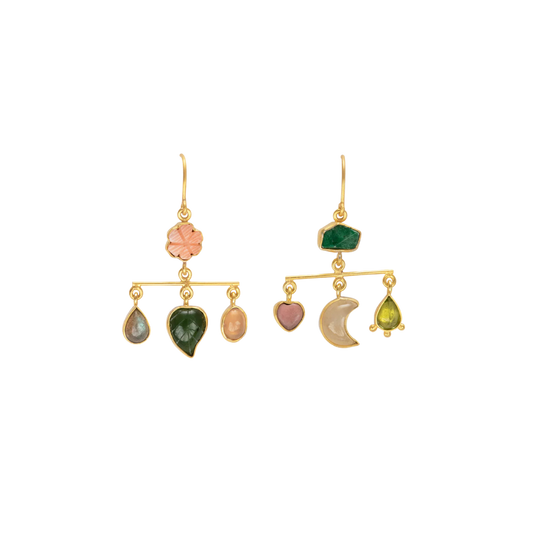 GRAINNE MORTON Flower Balance Drop Earrings