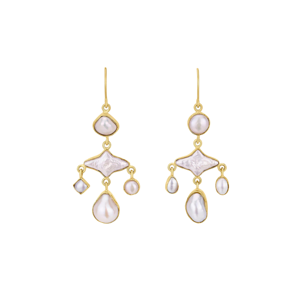 GRAINNE MORTON Pearl Balance Drop Earrings