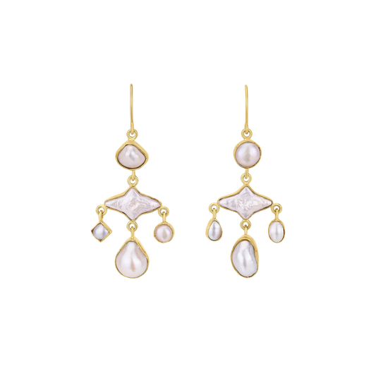 GRAINNE MORTON Pearl Balance Drop Earrings