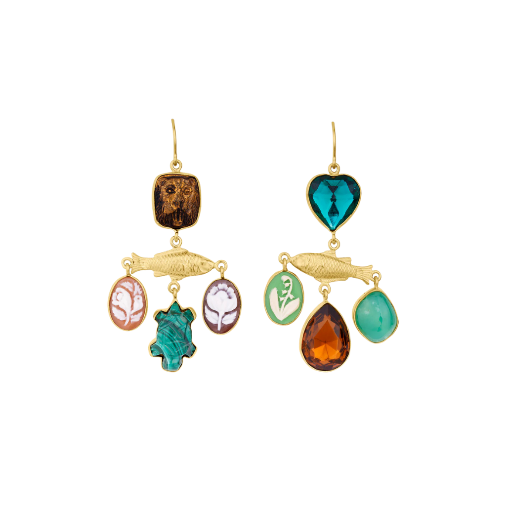 GRAINNE MORTON Fish Balance Drop Earrings