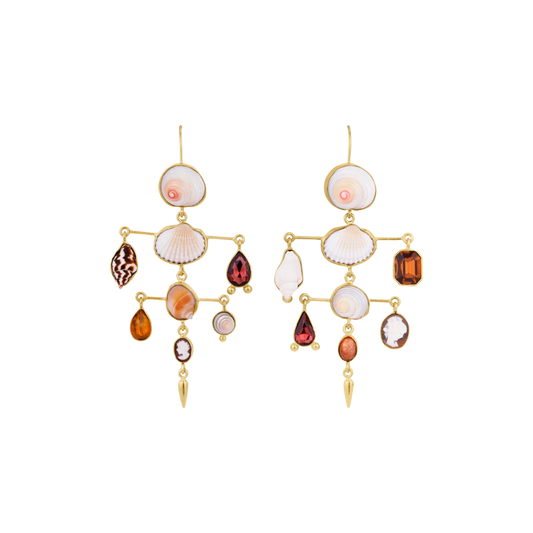 GRAINNE MORTON Layered Victorian Drop Earrings
