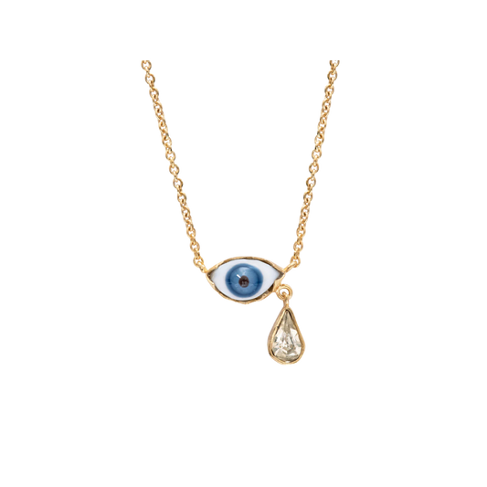 GRAINNE MORTON Blue Eye Teardrop Necklace