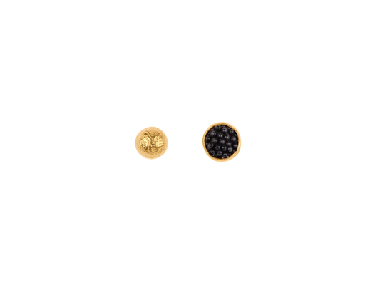 GRAINNE MORTON Black & Gold Mismatched Stud Earrings