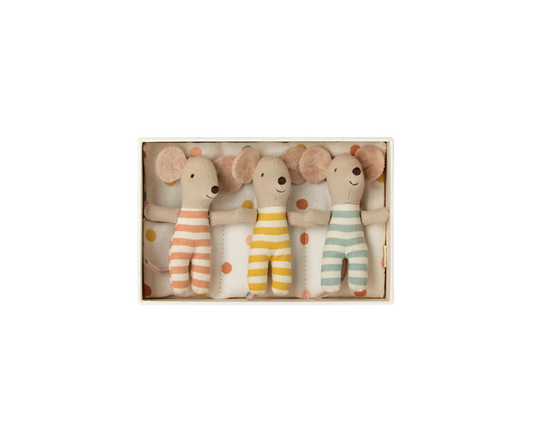 MAILEG Triplets Baby Mice in a Box