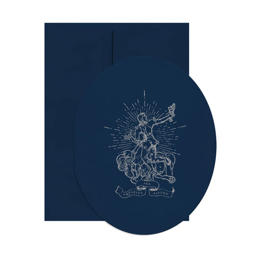 OPEN SEA Oval Horoscope Card