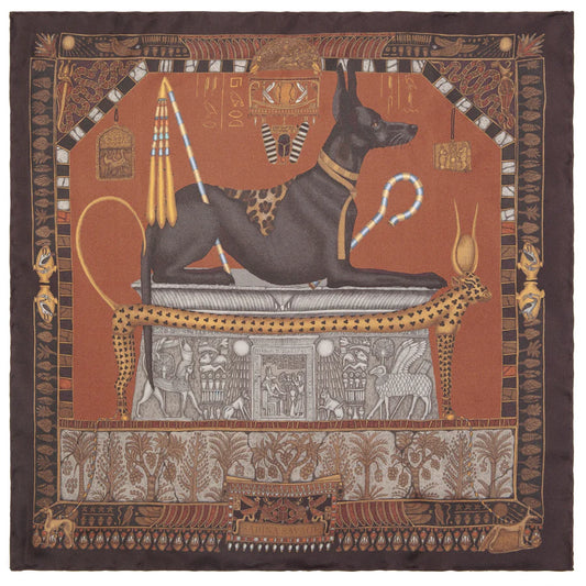 SABINA SAVAGE Ode to Anubis Silk Scarf