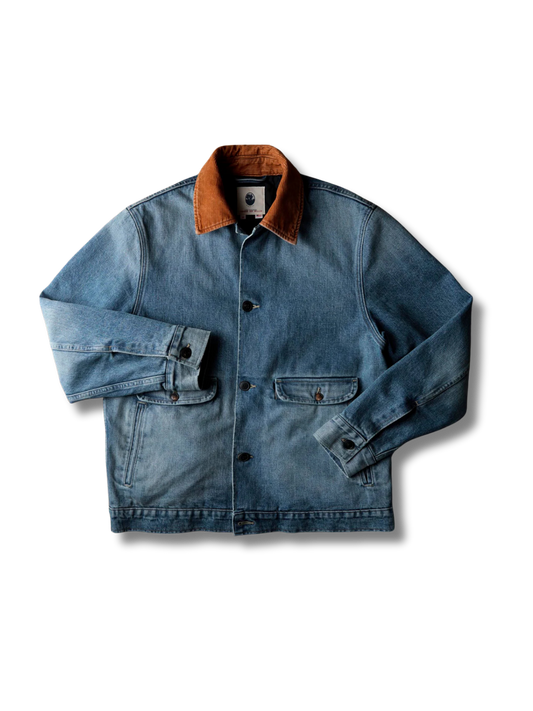 IMOGENE+ WILLIE Quilt Lined Washed Denim Chore Coat