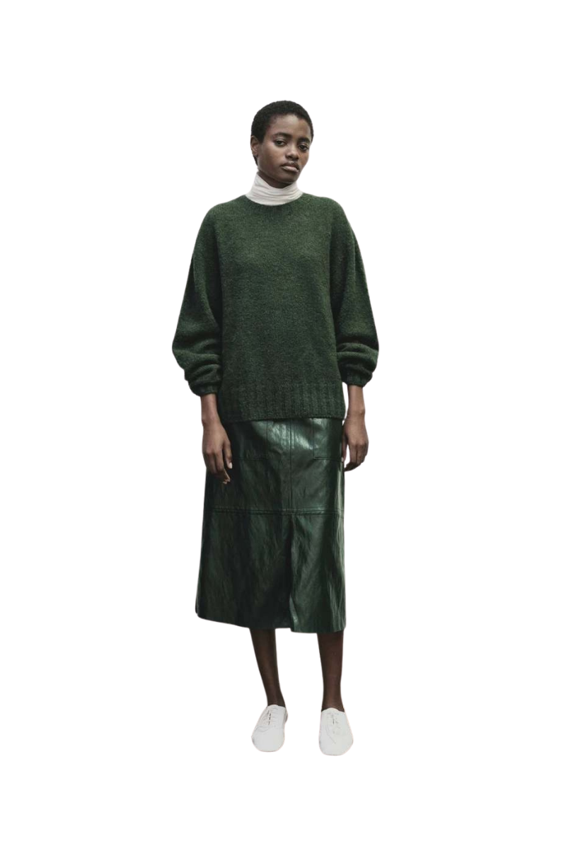 MIJEONG PARK Green Alpaca Blend Wholegarment Knit