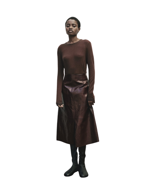 MIJEONG PARK Wool Tencel Crewneck Top