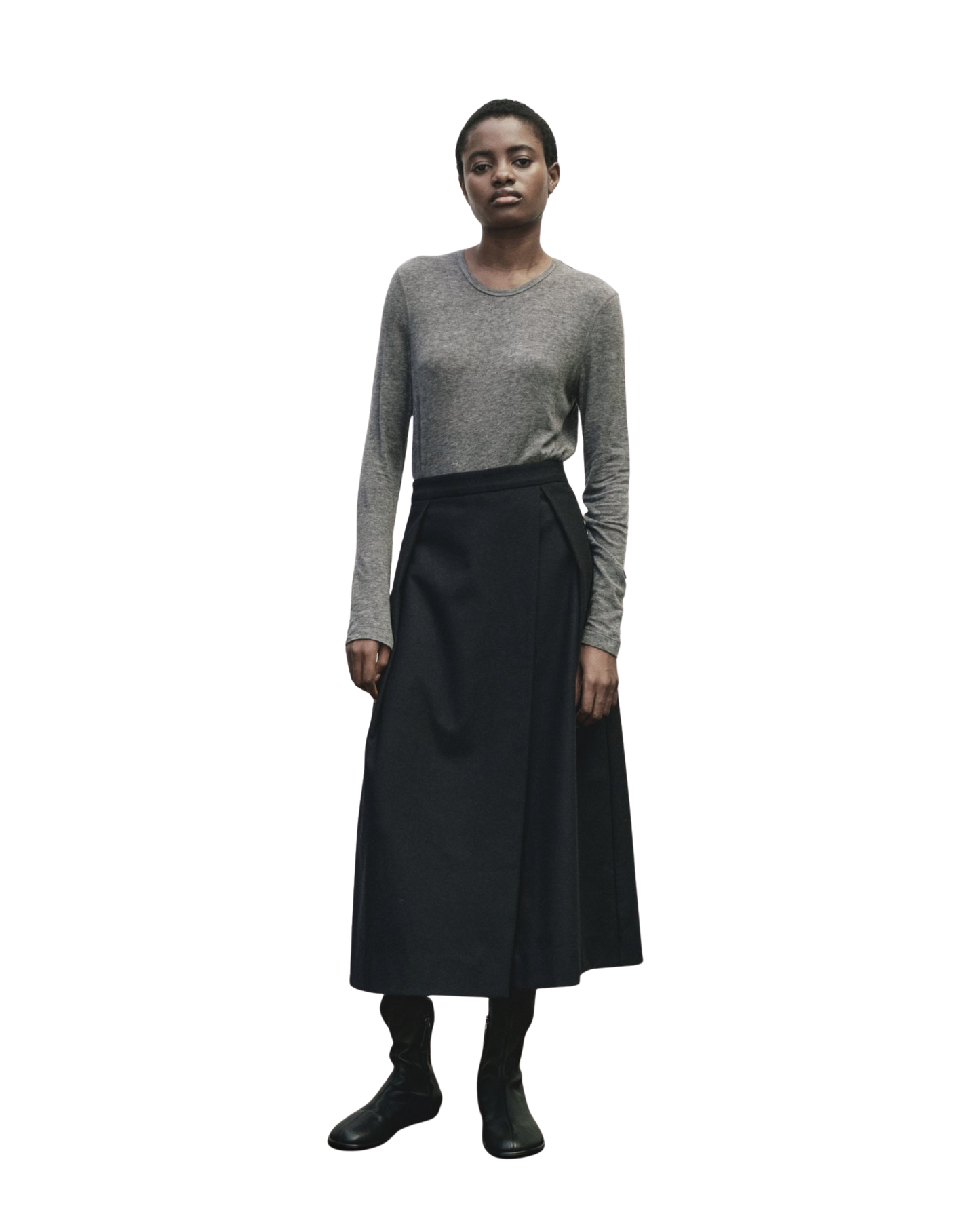 MIJEONG PARK Wool Tencel Crewneck Top