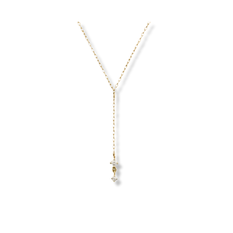 GJENMI Crown Lariat Necklace