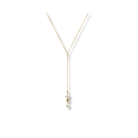 GJENMI Crown Lariat Necklace