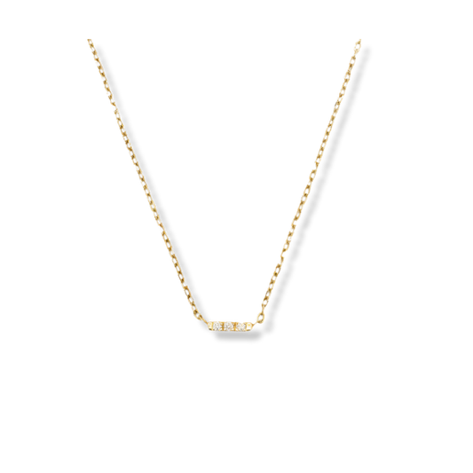 GJENMI Tic Tac Diamond Necklace