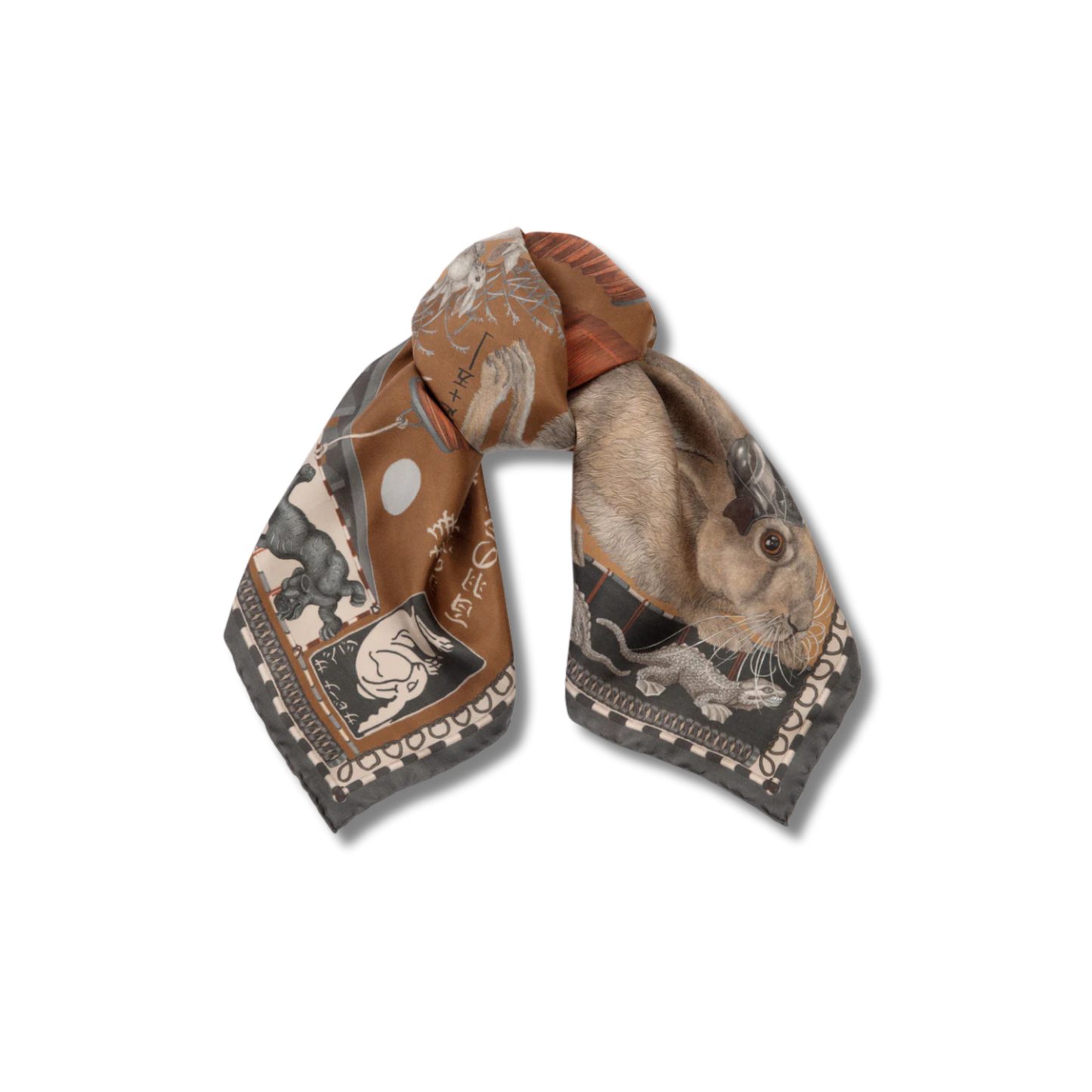 SABINA SAVAGE The Floating Rabbits Silk Scarf