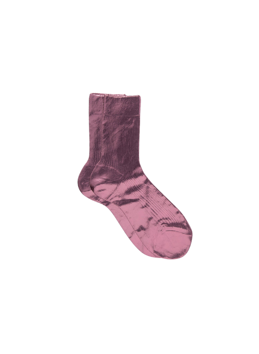 MARIA LA ROSA One Ribbed Laminated Socks