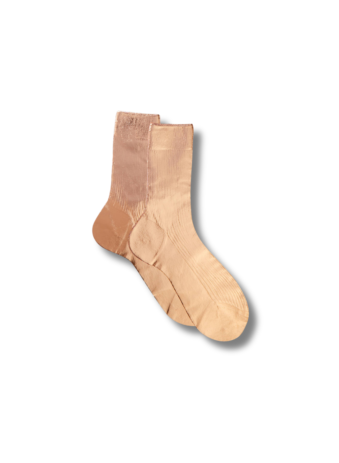MARIA LA ROSA One Ribbed Laminated Socks