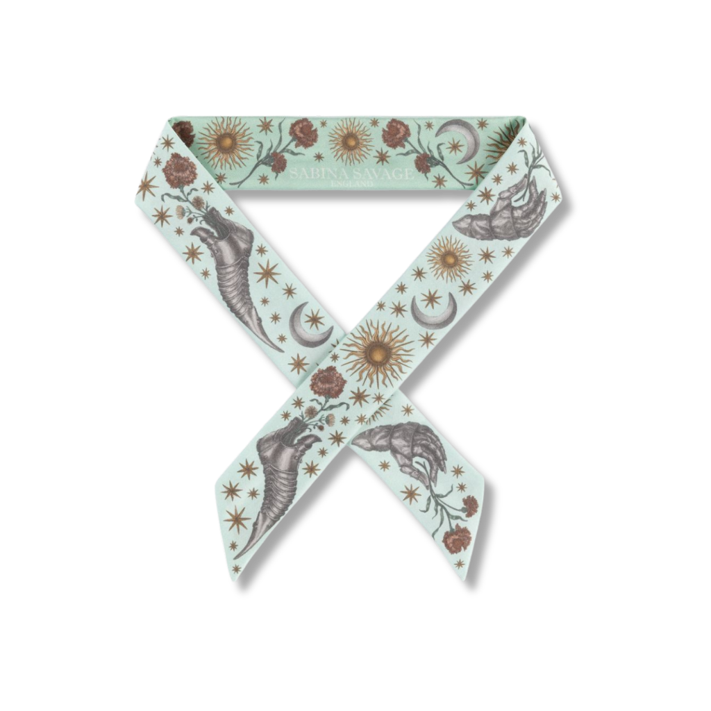 SABINA SAVAGE The Celestial Steed Ribbon Scarf