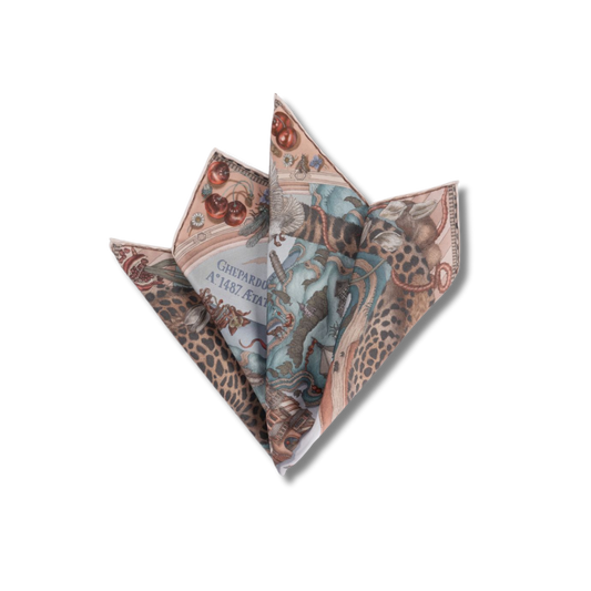 SABINA SAVAGE The Medici Cheetah Silk Scarf