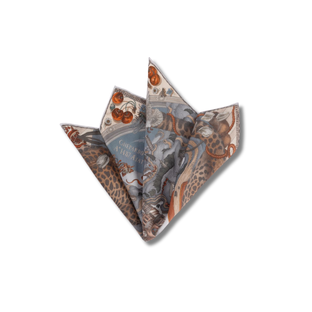 SABINA SAVAGE The Medici Cheetah Silk Scarf