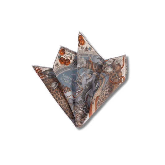 SABINA SAVAGE The Medici Cheetah Silk Scarf