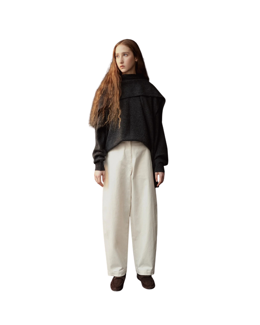 MIJEONG PARK Cotton Barrel-Leg Pants