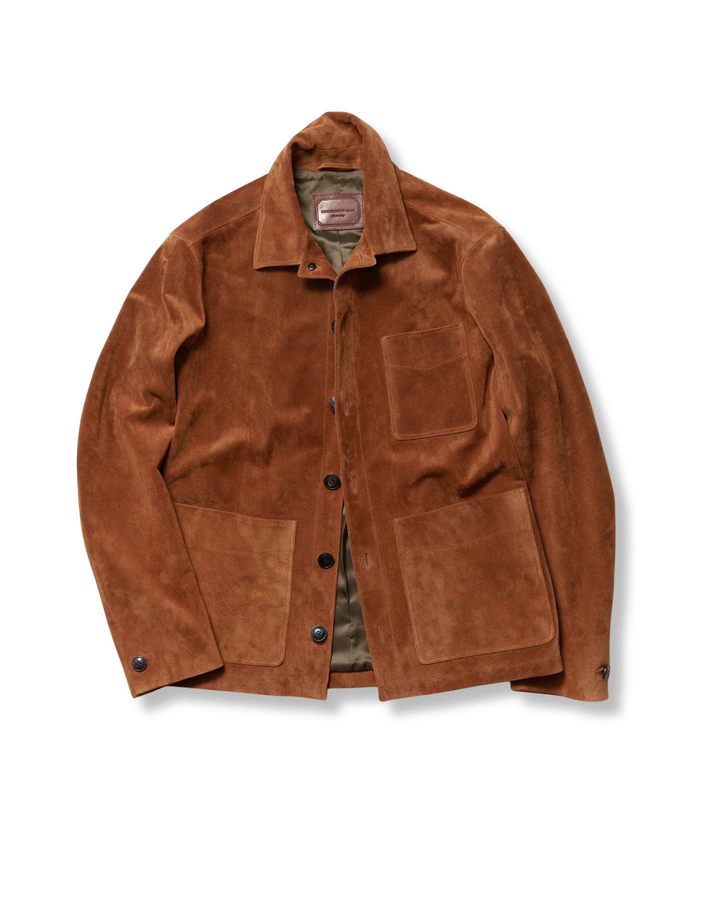 UNCOMMON MAN Whiskey Calf Suede Chore Coat